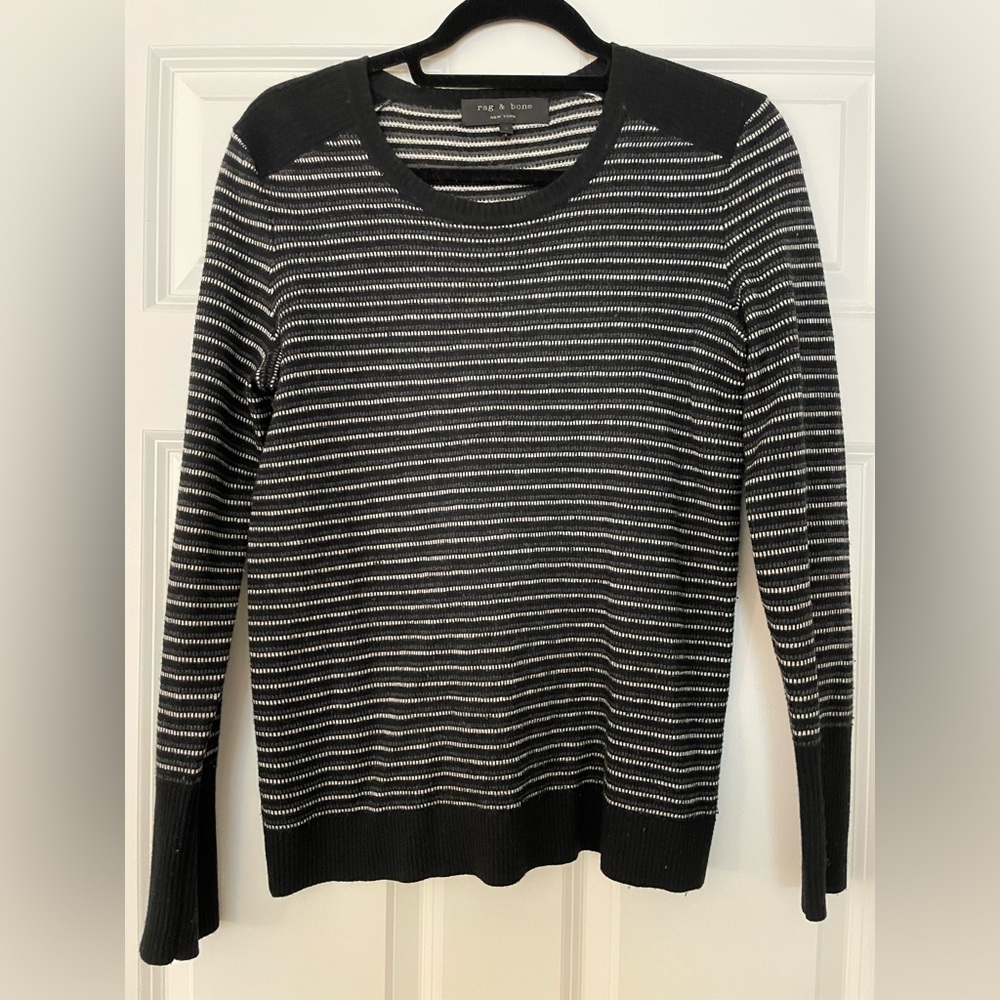 Rag & Bone Merino wool and cashmere striped sweater